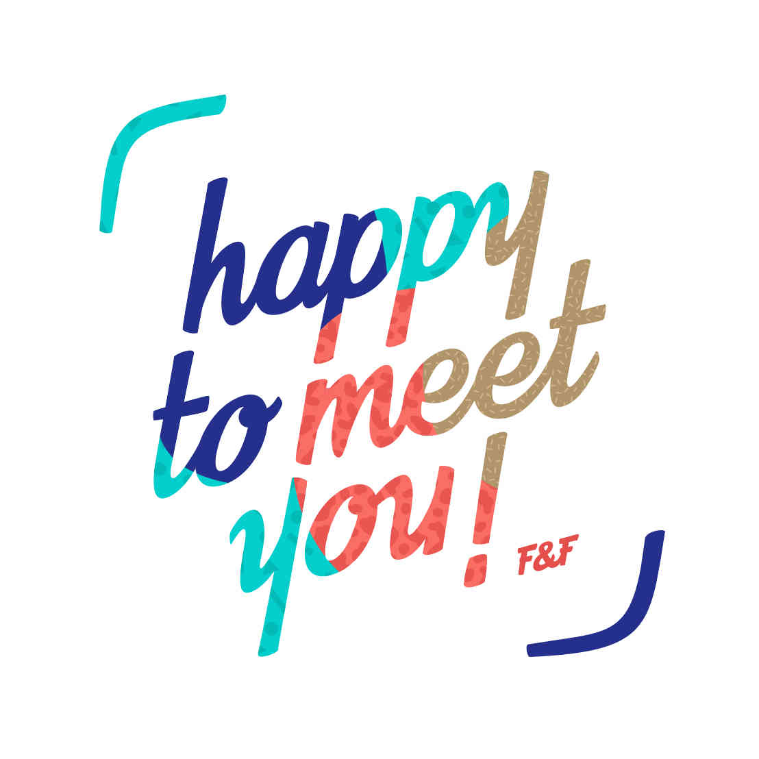 Happy to meet you logo